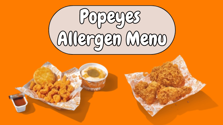 Popeyes Allergen Menu