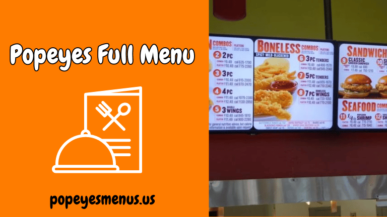 Popeyes Full Menu