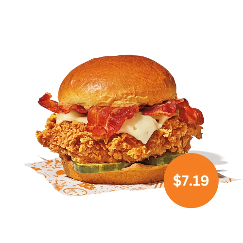 Spicy Bacon & Cheese Chicken Sandwich