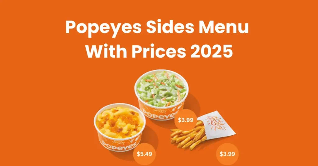 Popeyes Sides Menu With Prices 2025
